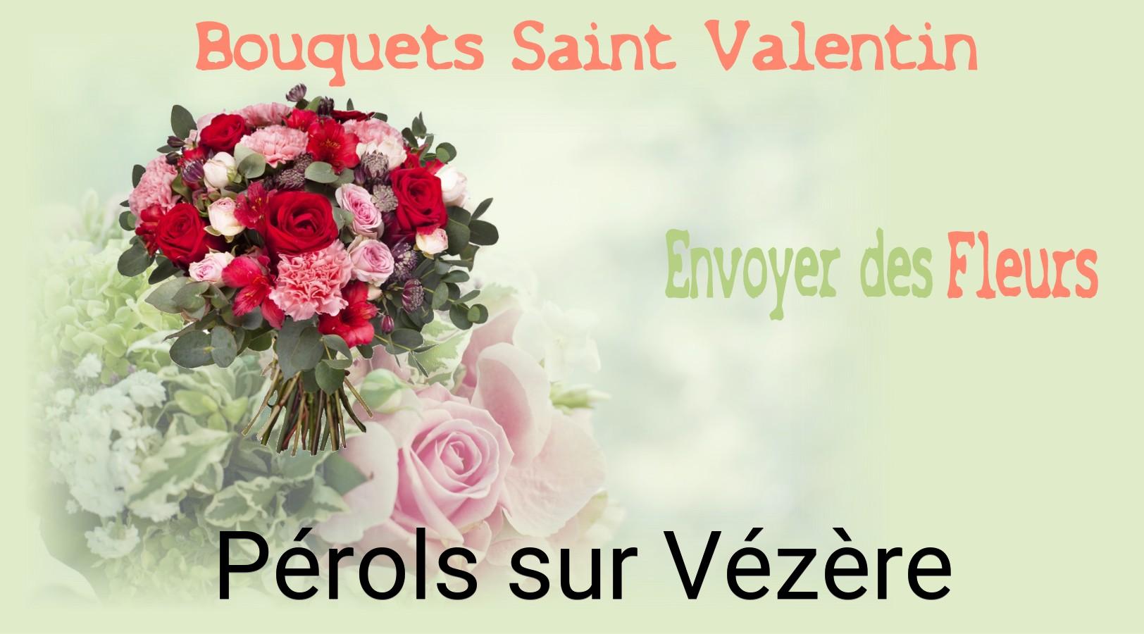 Roses de Saint-Valentin livrées à Pérols-sur-Vézère